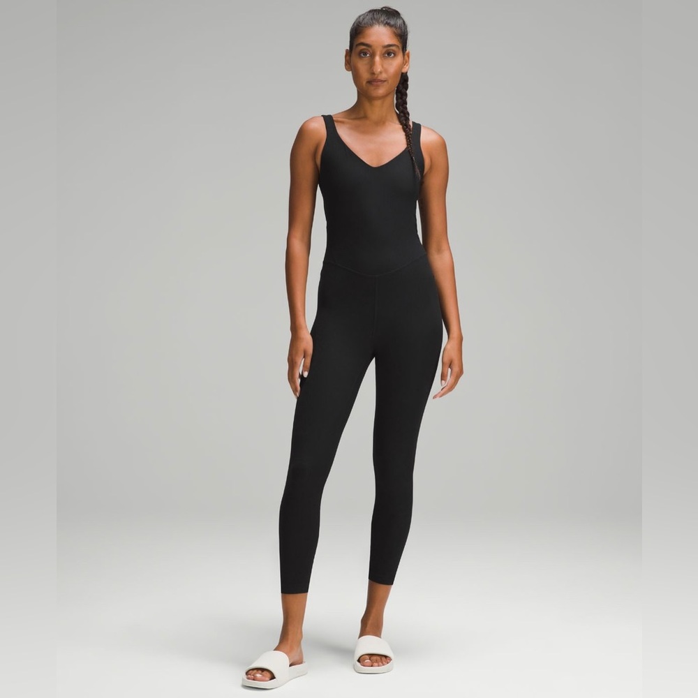 NWOT lululemon Align Ribbed Bodysuit 25” - Black